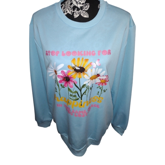 Handmade Graphic Printed Crewneck - Picture 2 of 7